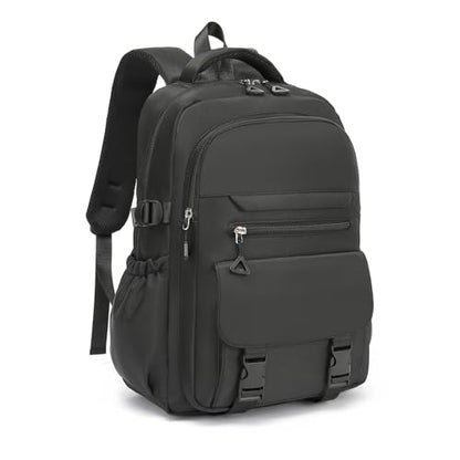 Kids High Middle School Backpack for Girls 5-12 Kawaii Travel Aesthetic Bookbag,Black - color: Black