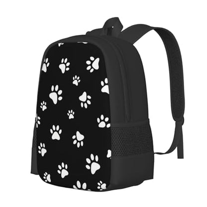 Breathable Outdoor Daypack Animal Puppy Dog Paw Print, Durable Anti Theft Travel Backpack Adjustable Strap Shoulder Bag for Hiking Camping City Walking - color: Design (1027)