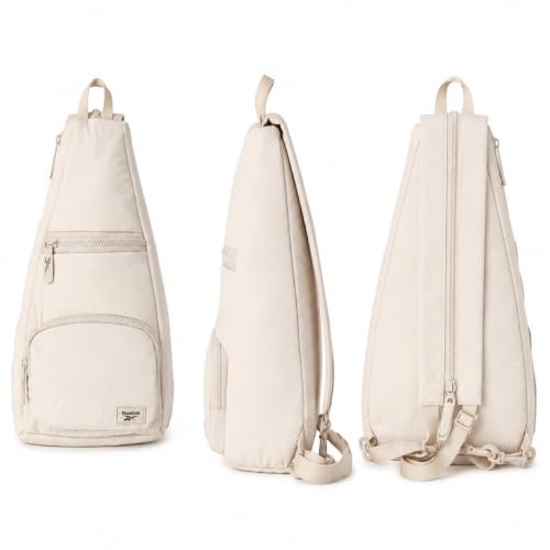 Reebok Unisex Crossbody Bag - Convertible Compact Durable Cross Body Bag for Women and Men - Gym and Travel Essentials, Size One Size, Maeves Stucco - color: Maeves Stucco