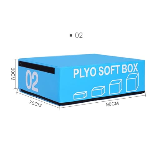 Foam Reinforced Box Stackable Soft Plywood Box Anti-Skid Safety, Used for Jumping Strength Training and Physical Training Suitable for Home Gym - size: 90*75*30cm