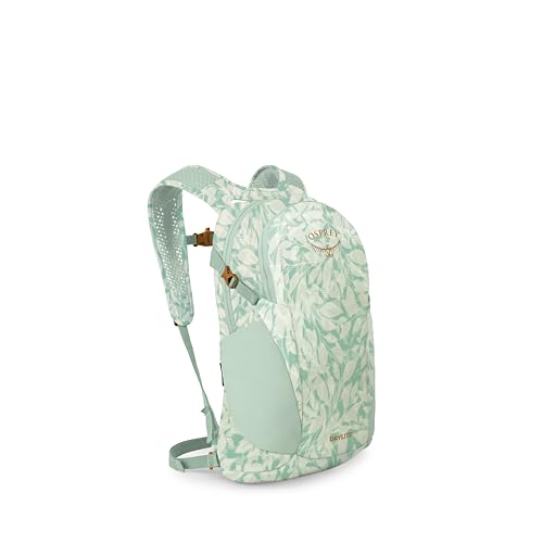 Osprey Daylite Commuter Backpack - Lightweight Everyday Bag with Laptop Sleeve, Bottle Pockets, Shaleafy Print/Frosty Mint - color: Shaleafy Print Frosty Mint