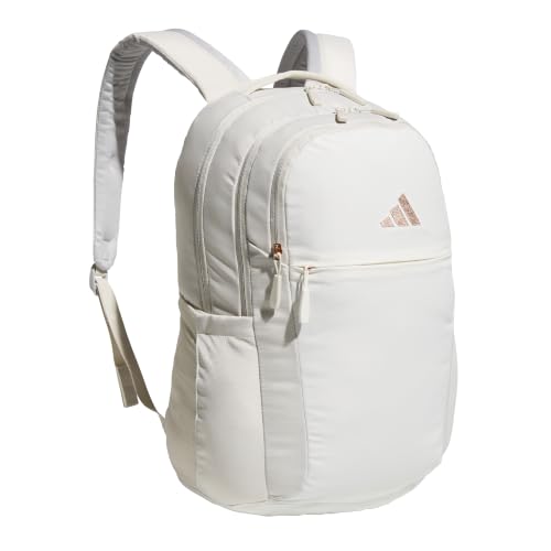 adidas PHNM Backpack for Laptop, School and Travel, 28L - color: Alumina Beige/Off White/Rose Gold
