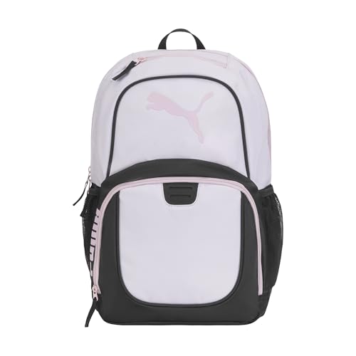 PUMA Classic Core Backpack, Purple Pink, OS - color: Lilac Frost/Rose Mauve, style: Contender Backpack With Laptop Sleeve, Item Organizer & Media Pocket