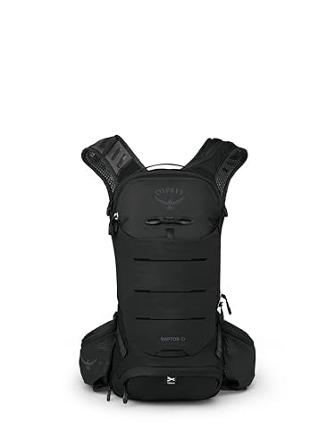 Osprey Raptor 10L Men's Mountain Biking Backpack with Hydraulics Reservoir, Black - color: Black