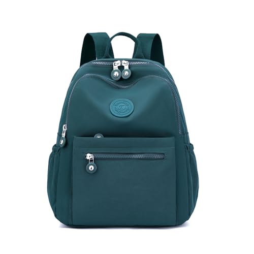 Tanweibago Mini Nylon Women Backpacks,11L Small Ladies backpacks Casual Lightweight Women Shopping Travel Daypack (Teal) - color: Teal