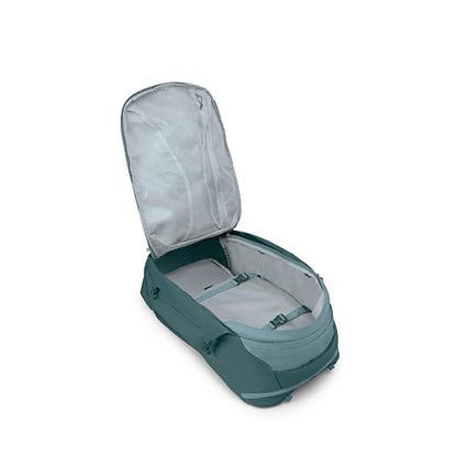 Osprey Farpoint 40L Men's Travel Backpack - Carry On Bag with Laptop Sleeve and Toiletry Pocket, Cascade Blue/Torrent Blue - color: Cascade Blue Torrent Blue, style: 40l
