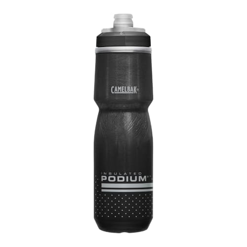 CamelBak Podium Chill Insulated Bike Squeeze Water Bottle, Cold Retention for Cycling, 24oz, Black - color: Black