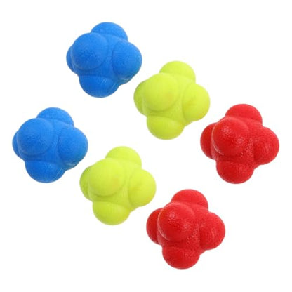 6pcs Hexagon Reaction Speed Training Ball Reflex Agility Ball for Boys and Girls Adults Training