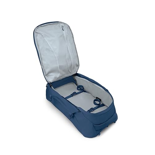 Osprey Farpoint 55L Men's Travel Backpack - Carry On Bag with Personal Item Sized Detachable Daypack, Antique Blue - color: Antique Blue, style: 55l