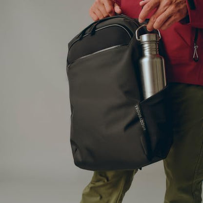Troubadour Neo Backpack - 22L Lightweight Laptop Backpack - Ergonomic & Water Resistant - Versatile Style for Work and Travel - Charcoal Black - color: Charcoal Black