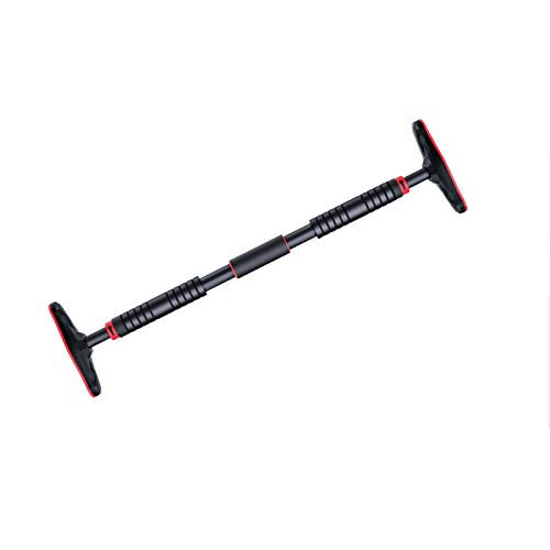 Pull Up Bar for Doorway, Chin Up Bar No Screw Installation Adjustable Dip Bars with Anti-Slip Mat & Locking Mechanism Heavy Duty Home Exercise Fitness Workout Strength Training - size: 95~125CM