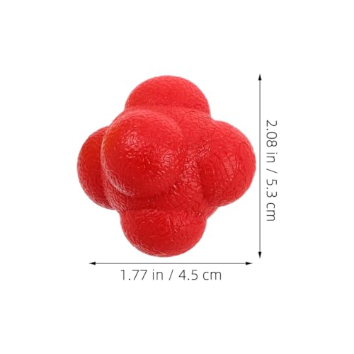 balacoo 6pcs Hexagon Reaction Speed Training Balls for Hand-Eye Coordination, 5.5cm Sturdy Elastic Sports Agility Balls and Adults Indoor Fitness