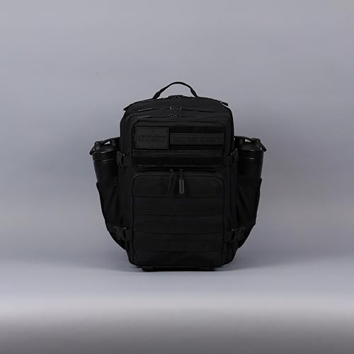 WOLFpak 35L Tactical Gym Backpack (Nightshade) Durable 1000D Waterproof Oxford Material with MOLLE Webbing, Laptop Pocket & Dual Cup Holders, Durable Fitness/Travel/Military Daypack - color: Nightshade Edition