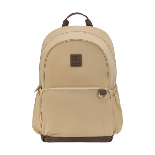 Champion Venice Laptop Backpack in Crinkle Nylon with Padded Adjustable Straps, Water Bottle Pocket for Work, Travel, Commute, Western Khaki, One Size - color: Western Khaki