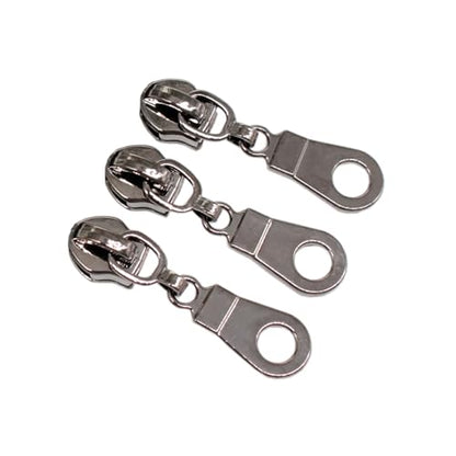 YaHoGa 50PCS #5 Black Nickel Pulls for Nylon Coil Zippers Gun Metal Zipper Sliders for Luggages Purses Bags Bulk(Black Nickel) - color: Black Nickel