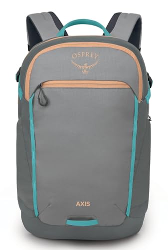 Osprey Axis Laptop Backpack – Sleek Everyday Pack with Laptop Sleeve, Water Bottle Pockets & Compression Straps - color: Medium Grey/Coal Grey