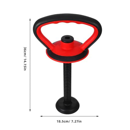 Adjustable Kettlebell Handle with Stable Base and Nut Quick Assembly Ergonomic Grip for Strength Training Full Body Workouts Home Gym 14.17X7.28X4.80In