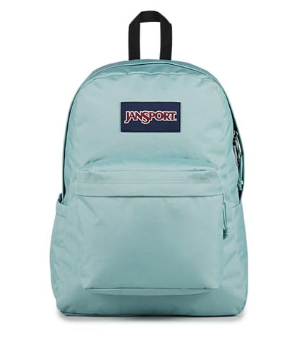 JanSport SuperBreak Plus Backpack with Padded 15-inch Laptop Sleeve and Integrated Bottle Pocket - Spacious and Durable Daypack for Work and Travel - Faded Sage - color: Faded Sage