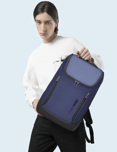 FUTURE AESTHETIC Business Smart Backpack Waterproof fit 15.6 Inch Laptop Backpack with USB Charging Port,Travel Backpack - color: Blue