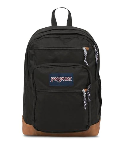 JanSport Cool Backpack, with 15-inch Laptop Sleeve - Large Computer Bag Rucksack with 2 Compartments, Ergonomic Straps, Black - color: Black