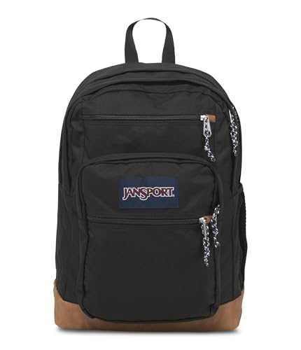 JanSport Cool Backpack, with 15-inch Laptop Sleeve - Large Computer Bag Rucksack with 2 Compartments, Ergonomic Straps, Black - color: Black