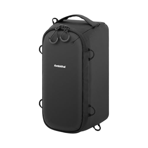 AMBITFUL Small Camera Cube Insert for Backpack, Waterproof Padded Camera Insert with Dividers for Travel Photography Gear Organizer (5.5L)