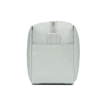Organizer Bag Lightweight Cosmetic Bag with Ring Clasp Perfect Travel Makeup Bag for Women nylon Stand Up Design (Grey/Nylon) - color: Grey/Nylon