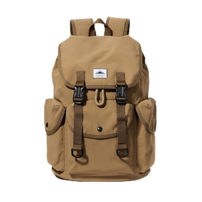 Ultra Lightweight Thin Nylon Backpack, Waterproof Flip Cover Daypack with Drawstring Closure, 16 Inch Laptop Compartment Versatile Rucksack for Hiking, Climbing, Travel & Daily Commute for Men Women - color: Up-brown