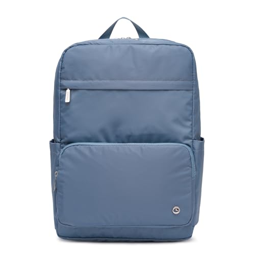 Lightweight Nylon Backpack for Women Men, 15.6 Inch Ladies backpacks Laptop Casual Daypack for Work Travel Dark Blue - color: Dark Blue