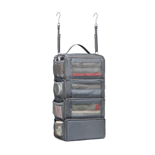 Suitcase Organizer Travel Bags Organizer for Luggage Compression Hanging Packing Cubes for Travel Carry on Closet (Bag Only) - color: Grey, size: Small