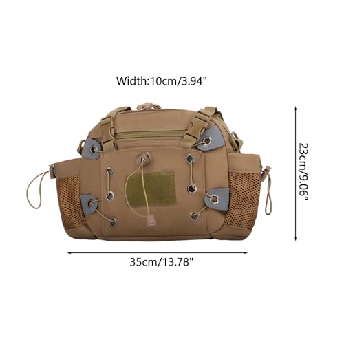 MiOYOOW Sports Chest Bag, Waterproof Outdoor Vest Bags Lightweight Molle Chest Pouch with Removable Shoulder Strap for Hunting Cycling Hiking