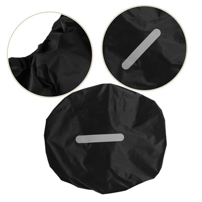 Toyvian Backpack Rain Cover with Reflective Strip for Complete Coverage Lightweight and Compact Design for Hiking Camping Traveling and Cycling Black