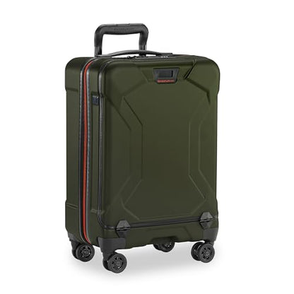 Briggs & Riley 22 Inch Carry-On Luggage with Wheels - Small Rolling Hard Shell Heavy Duty Suitcase with Front Laptop Compartment - 360 Spinner Wheels - Torq Collection - Hunter Green - color: Hunter, size: 22'"