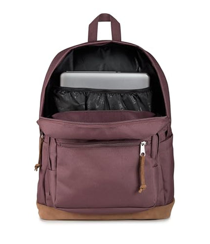 JanSport Right Pack Backpack - Durable Daypack with Padded 15" Laptop Sleeve, Spacious Main Compartment & Integrated Water Bottle Pocket - Mahogany Haze - color: Mahogany Haze