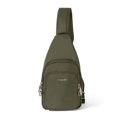Baggallini Securtex Anti-Theft Daytripper Sling - color: Thyme