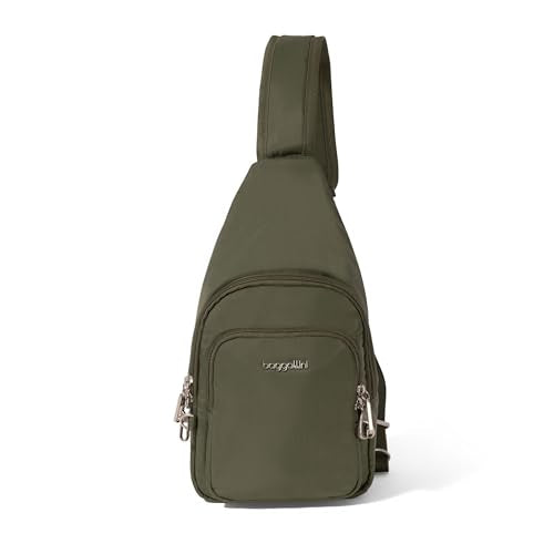 Baggallini Securtex Anti-Theft Daytripper Sling - color: Thyme
