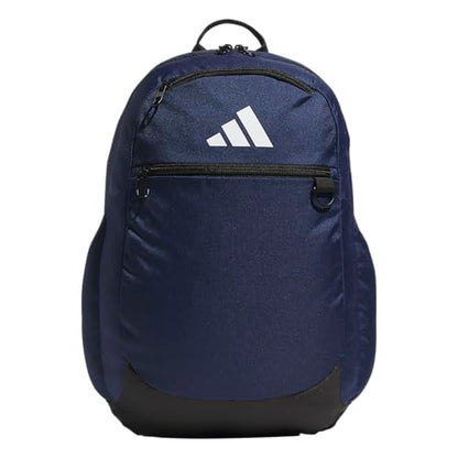 adidas Striker 3 Team Sports Backpack – Daypack for Sports Gym Travel, 36L, Navy Blue, OSFA - color: Navy Blue
