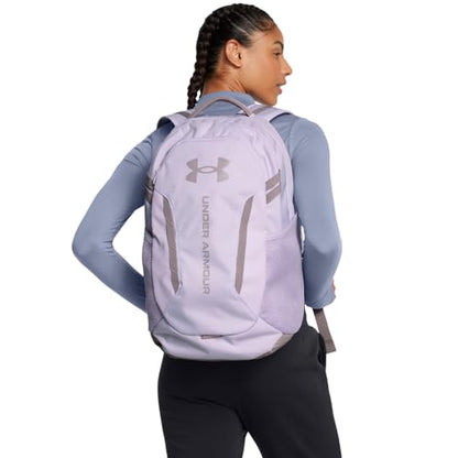 Under Armour Unisex-Adult Hustle 6.0 Backpack, (535) Salt Purple/Salt Purple/Tetra Gray, One Size Fits Most - color: (535) Salt Purple / Salt Purple / Tetra Gray, size: One Size