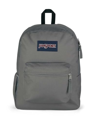 JanSport Unisex Cross Town Graphite Grey Polyester Backpack - color: Graphite Grey