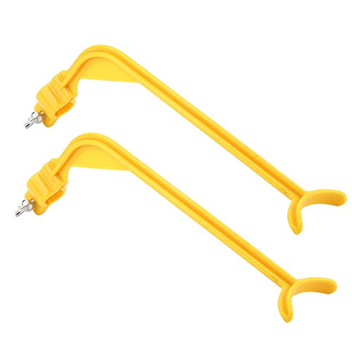 2Pcs Swing Trainer Alignment Training Aid, Posture Correcting Practice Tools, Yellow and Black ABS Material, for Left and Right-Handed Golfers