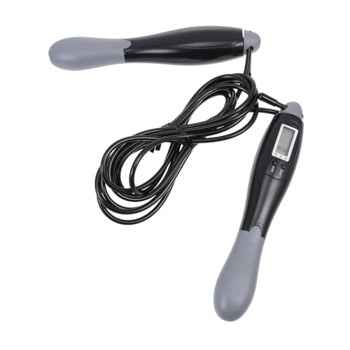 GANAZONO Digital Counter Jump Rope with Lightweight Non-slip Handles Steel Cable Skipping Rope for Adults Home Workout and Weight Loss Training