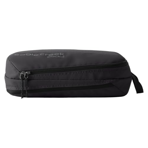Eagle Creek Pack-It Essentials Set - Compression Packing Cubes for Compartmentalizing Luggage - Convenient Top Handle - Easy Grab Zipper Pull - Black - 3 - color: Black