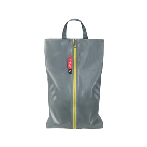 pack all Plus-Sized Shoe Bag for Travel, Water-Resistant Shoe Pouch for Gym, Odor-Resistant Soccer Cleats Bag for Sport (Dual Pocket Version) - color: Grey, size: Non-Foldable-Plus