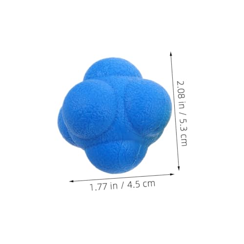 Sosoport 6pcs Hexagon Reaction Ball Hand Eye Coordination Trainer Hockey Equipment Enhance Reflexes Fitness Training Ball