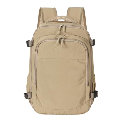 Travel Backpack For Women Men,Airline Approved Carry on Backpack,Casual Daypack for Business Travel Essentials (Khaki) - color: Khaki