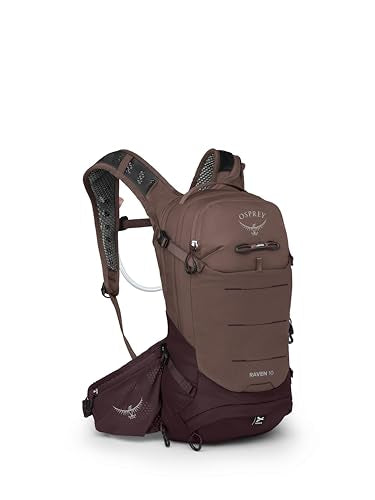 Osprey Raven 10L Women's Mountain Biking Backpack with Hydraulics Reservoir - color: Magma Brown