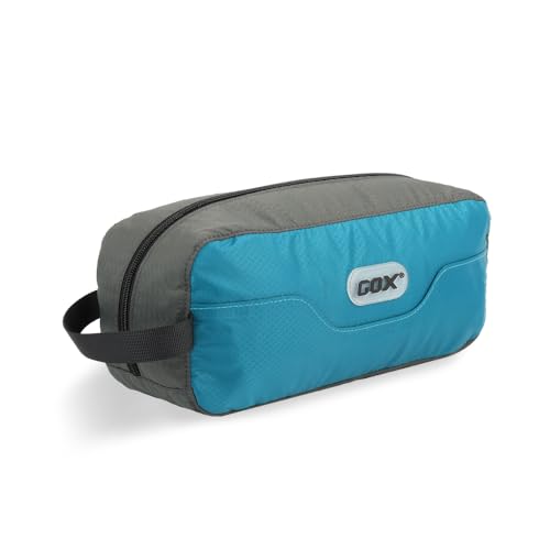 GOX Travel Small Toiletry Bag for Men Nylon Dopp Kit Medicine Bag Travel Organizer Pouch Shave Kits for Teens Toiletry Essentials Bathroom Compact Peacock 9.8 * 4.3 * 3.3 Inches - color: Peacock, size: 9.8*4.3*3.3 Inches