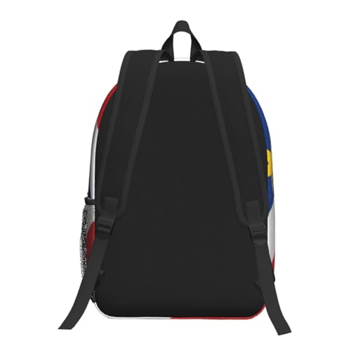 MZERSE Laptop Backpack Flag Of Cape Verde, Lightweight Work Backpack, Commuter Bag for Office, Travel and Daily Commute - color: Pattern (1112)