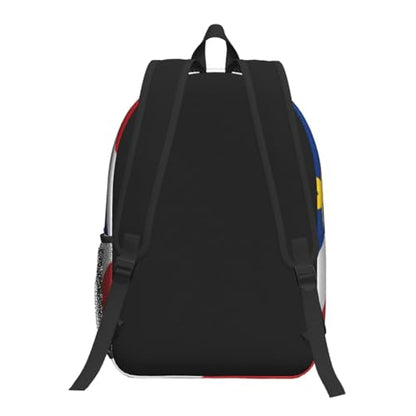 MZERSE Laptop Backpack Flag Of Cape Verde, Lightweight Work Backpack, Commuter Bag for Office, Travel and Daily Commute - color: Pattern (1112)