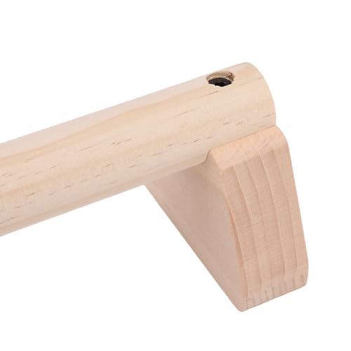 2Pcs Beech Wood Push Up Bars, Versatile Design for Inverted Push Ups Parallel Bar Support Balance Beam, with Anti Slip Hand Rubbers, for Home Workout Training - size: 25cm